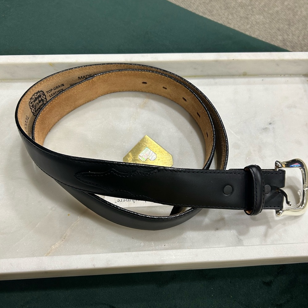 Men's Black Leather Belt